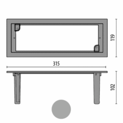 PIL - INSERT+ 2 - adaptateur - gris - 310488