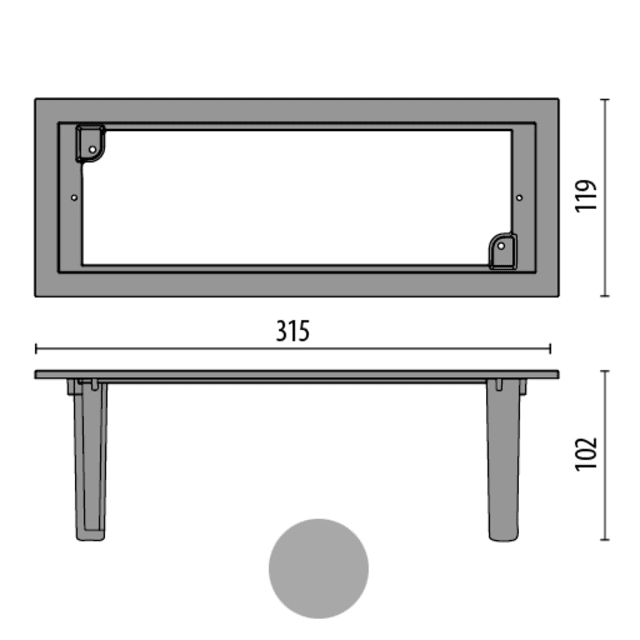 PIL - INSERT+ 2 - adaptateur - gris - 310488 PIL - INSERT+ 2 - adaptateur - gris - 310488