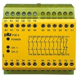 Détails visibles de Extension de contacts de sécurité 24 V DC PZE 9 pour Blocs de contact
