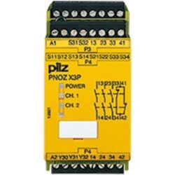 PILZ - Surveillance d'arrêts d'urgence PNOZ X3P C 24VDC 24VAC 3n/o 1n/c 1so - 787310