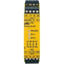 PILZ - Surveillance d'arrêts d'urgence PNOZX2.8P 24VAC/DC 3NO1NC - 777301