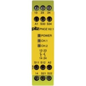 PILZ - Surveillance d'arrêts d'urgencePNOZ X2.1 24VDC/AC - 774306