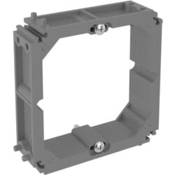 Cadre rehausse 20 mm 10x10 avec vis, finition gris
