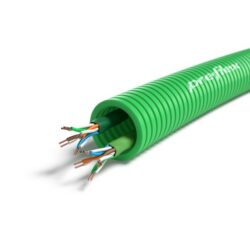 Gaine ICTA LS0H avec 2 câbles U/UTP Cat 6, configuration visible
