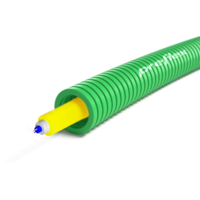PREFLEX SAFE - Preflex safe tube précâblé 16mm LS0H vert + fiber Proximus touret 500m - 1234000156 PREFLEX SAFE - Preflex safe tube précâblé 16mm LS0H vert + fiber Proximus touret 500m - 1234000156