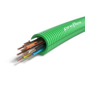 PREFLEX SAFE - Preflex safe tube précâblé 20mm LS0H vert + fil H07Z1-U 9G1