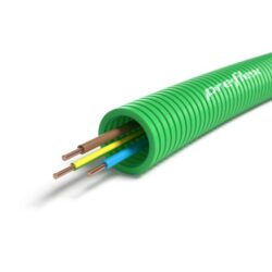 PREFLEX SAFE - Preflex safe tube précâblé 25mm LS0H vert + fil H07Z1-U 3G6mm² rouleau 50m - 1234000638