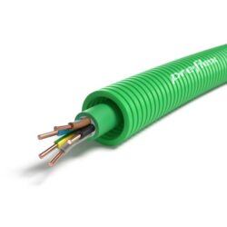 PREFLEX SAFE - Preflex safe tube précâblé 25mm LS0H vert + installation XGB 5G4mm² rouleau 50m - 1234001049