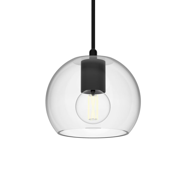 PSM LIGHTING - Moby transparent/noir/noir texture suspension-avec 2m de câble textile et arr - 5088.B.E27.2M.TR.TX2 PSM LIGHTING - Moby transparent/noir/noir texture suspension-avec 2m de câble textile et arr - 5088.B.E27.2M.TR.TX2