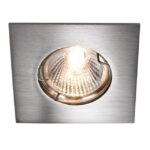 PSM LIGHTING - Ø65-70 INOX 316 spot encastrable - carré - fixe blanc texture - 303V.230V.31MX