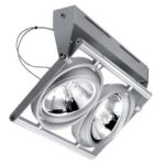 PSM LIGHTING - OPERA plafonnier ou applique apparent - orientable - avec transfo alu satiné - 953.14