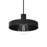 PSM LIGHTING - Skivve blanc mat texture/blanc suspension-rond-avec 1