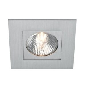 PSM LIGHTING - ¥80 alu satiné spot encastrable-carré-fixe-deuxième couleur plaque intérie - KUBO50.14.14