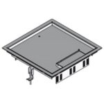 PUK - Boîte de raccordement carrée+rebord acier inox