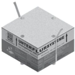 Détails visibles de Corps de coffrage carré polystyrène 261x261x225 mm pour Boîtes d’encastrement pour béton