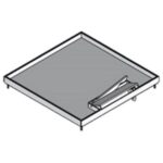 PUK - Set: cassette carrée en acier inox 19x258x258mm
