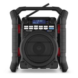 Détails visibles de Radio de chantier DAB+ FM Bluetooth USB IP65 TP3 pour Radio