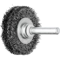 Détails visibles de Brosse circulaire sur tige acier ondulé 40 mm pour Accessoires d’outillage