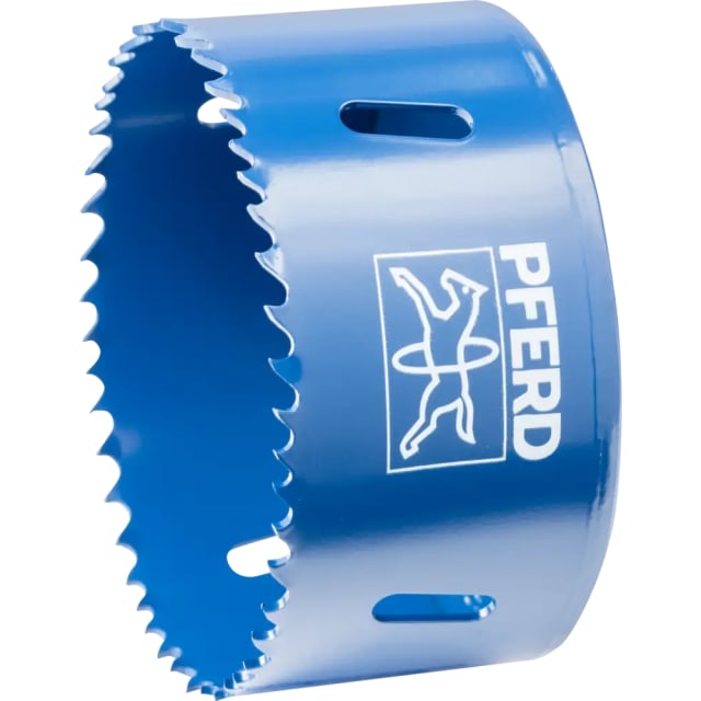 Scie cloche bimétal Pferd 83 mm Scie cloche bimétal bleue 83 mm avec denture large et corps cylindrique perforé