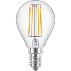 Détails visibles de Ampoule LED sphérique P45 E14 4,3W 2700K 470lm pour Lampes connectées