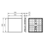 Philips Lighting - Dalle LED CoreLine 595 x 595 mm 31W 4300lm 3000...4000K UGR19 dimmable - 8720169735194 – Image 6