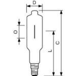 Ampoule iodure métallique HPI-T 2000W culot E40 4200K