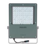Projecteur LED Philips BVP130 120W 4000K IP65 16000lm avec cadre gris et faisceau orientable