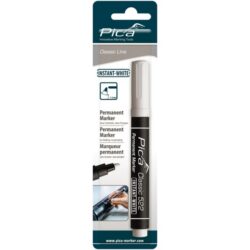 Pica - Classic Permanent Marker sous blister - Rond - Blanc - 1-4mm - PIC52252SB