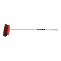 Détails visibles de Balai cantonier PVC 300 mm manche bois 1,5 m pour Brosse, balayette, balai