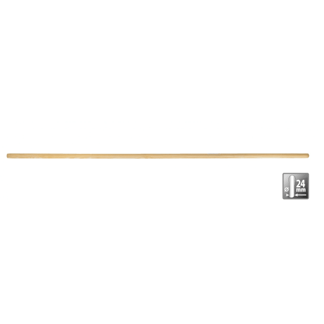 Polet Manche en bois 1,20 m Manche en bois clair pour brosse 1,20 m x 24 mm