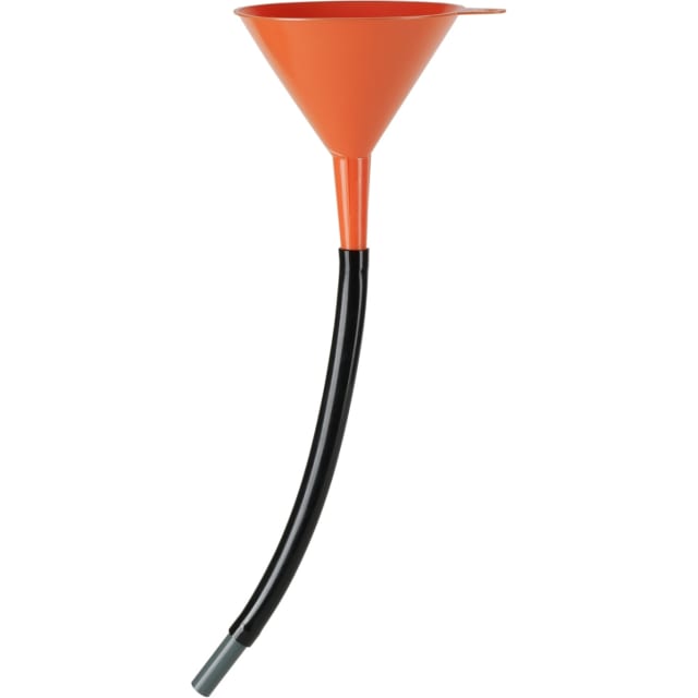 Pressol Entonnoir flexible 350 mm Entonnoir en PE orange avec flexible noir 350 mm Ø150 mm