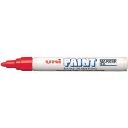 Marqueur peinture Uni Paint PX-20 rouge, configuration visible