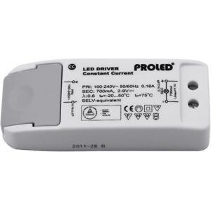 ProLED - Alimentation LED courant continu 20W 700mA 113x44x28mm - L52370202G