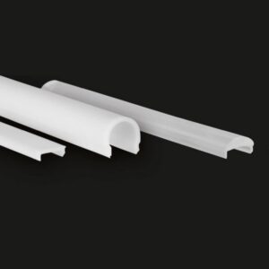 Diffuseur opale plat pour profilé LED 300 cm blanc translucide