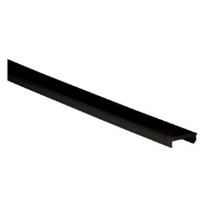 Couvercle profilé noir plat 300 cm pour profilé LED