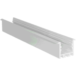 Détails visibles de Profilé aluminium encastrable blanc 200 cm pour Profils LED