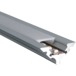 Détails visibles de Profil aluminium d'angle S-Line Corner 200 cm pour Profils LED