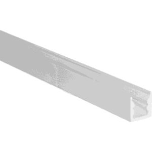 Profilé aluminium blanc 200 cm avec diffuseur pour ruban LED