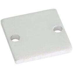 Détails visibles de Embout plat blanc pour profilé aluminium S-Line pour Accessoires pour rubans LED