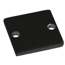 Détails visibles de Embout plat noir pour profilé aluminium S-Line pour Accessoires pour rubans LED