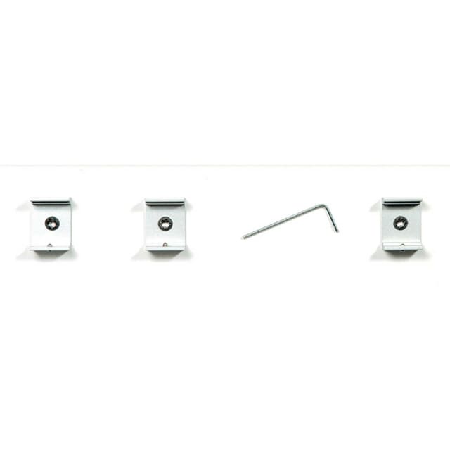 ProLED Montage Set Set de montage Set de montage pour profil aluminium avec trois fixations métalliques et clé Allen
