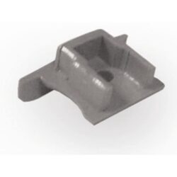 Embout encastré gris pour profilé aluminium LED avec cordon d’interconnexion 15 mm