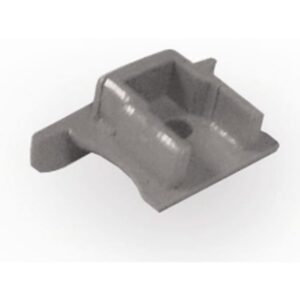 Embout encastré gris pour profilé aluminium LED avec cordon d’interconnexion 15 mm