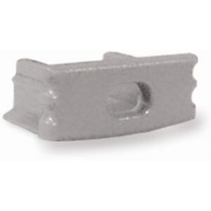 Embout de finition gris pour profilé LED aluminium