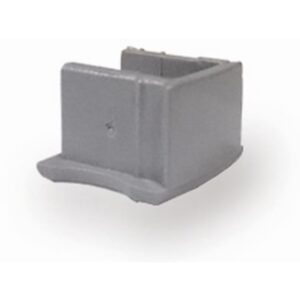 Embout de finition gris pour profilé LED aluminium 15 mm