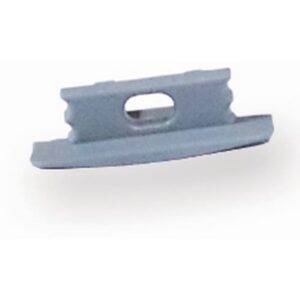 Pièce de finition grise avec passe fil encastré 7 mm