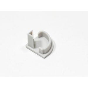 Embout d angle gris pour profilé LED 16 mm avec base rectangulaire
