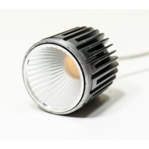 Module LED d accentuation noir 9W 2700K angle 25 degrés corps cylindrique à ailettes