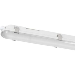 Réglette LED étanche IP66 1507 mm 52 W 4000 K avec diffuseur opalin et fixations métalliques