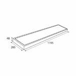 Prolumia - Pro-Ceiling LED 300x1200x48mm monté 40W 230V 2850lm 3000K noir - 40003240 – Image 4